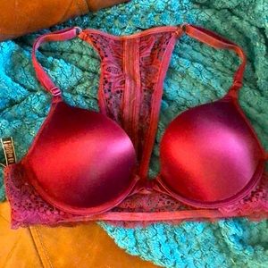Plum Victoria Secret Bombshell push up bra 34A